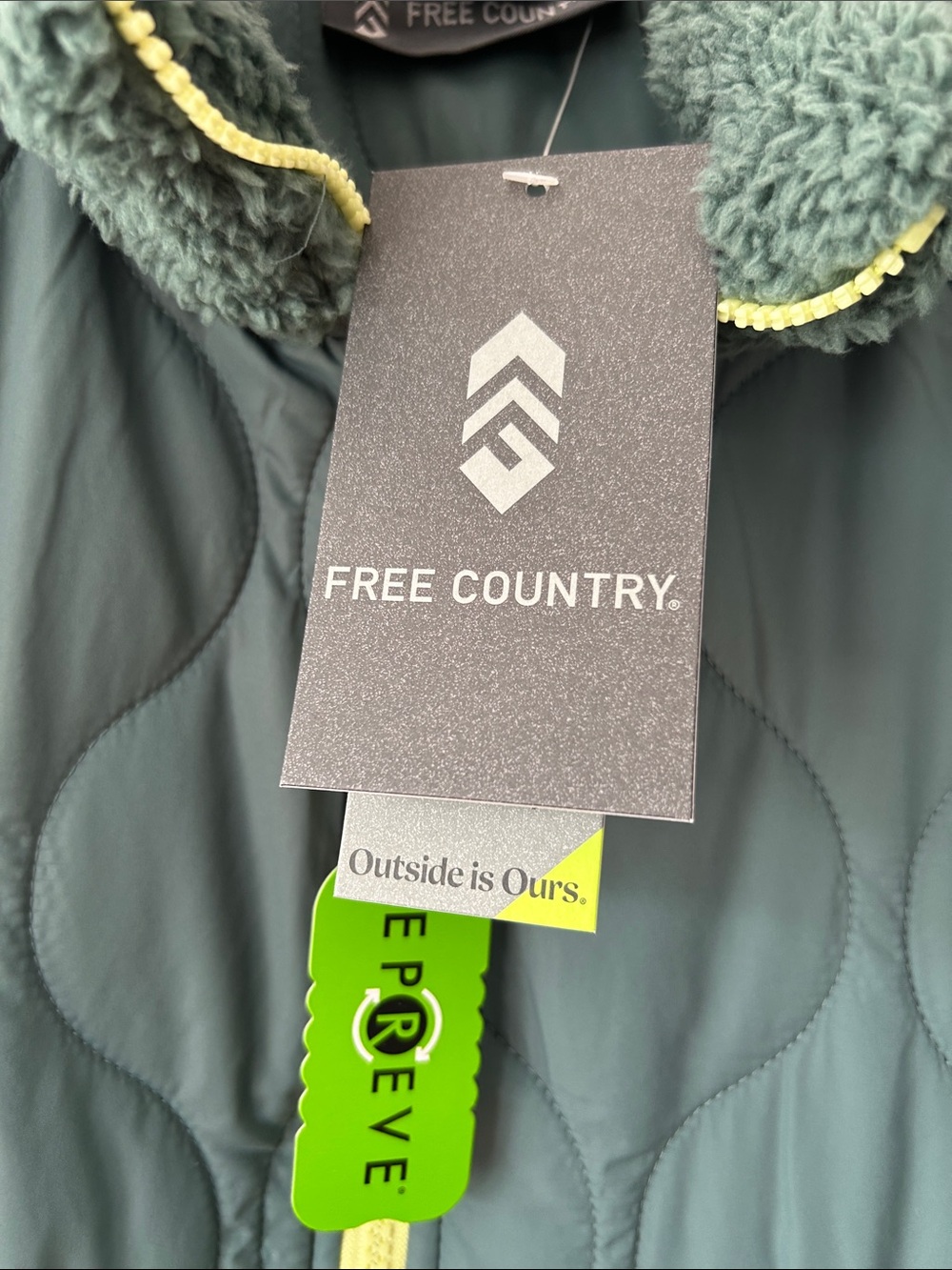 NWT Free Country Quilted Sierra Butter Pile Hybrid Jacket - Picture 5 of 14
